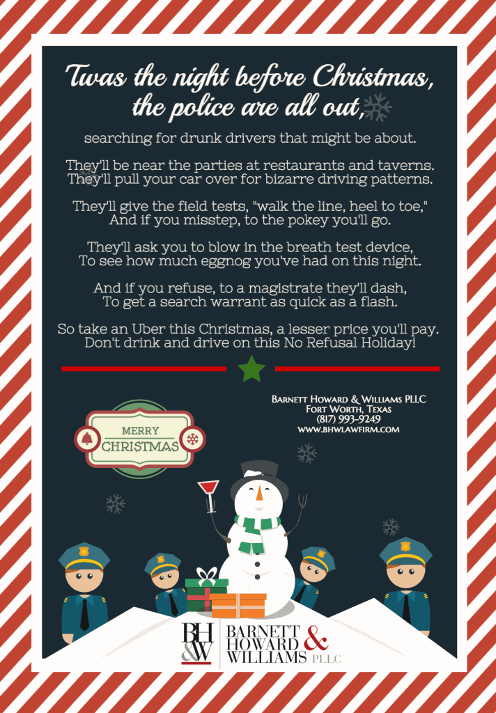 DWI No Refusal Christmas Fort Worth