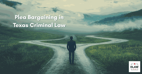 Man standing at a crossroads symbolizing decision-making in Texas criminal plea bargaining process.
