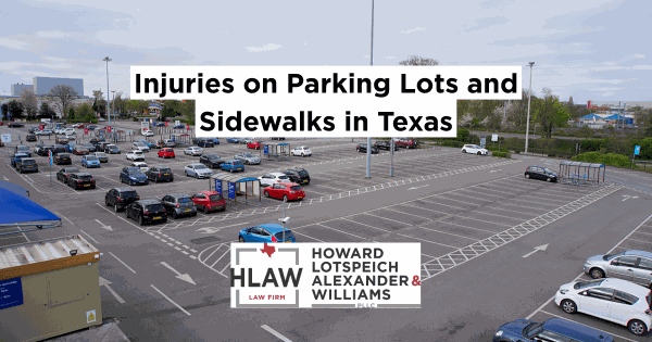 Texas parking lot and sidewalk injury — premises liability law explained