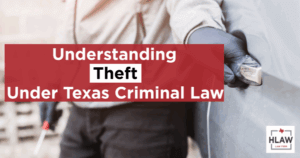Person attempting vehicle theft with gloved hands and a tool, representing theft crimes in Texas
