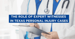 Medical professionals reviewing notes, representing expert witnesses in Texas personal injury cases.