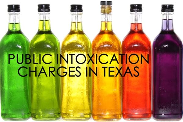 What is Texas's public intoxication law?