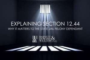 1244(a) and 1244(b) State Jail Felony Reduction 