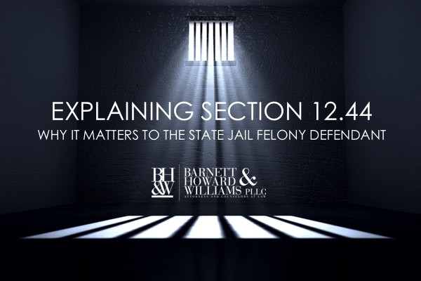 12.44(a) and 12.44(b) State Jail Felony Reduction