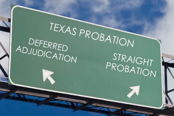 Difference in Deferred Adjudication Straight Probation in Texas