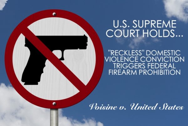 Voisine Reckless Assault Firearm Ban