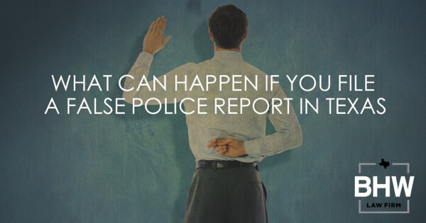 Filing False Police Report Texas