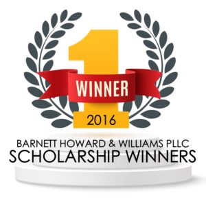 2016 Scholarship Winners BHW