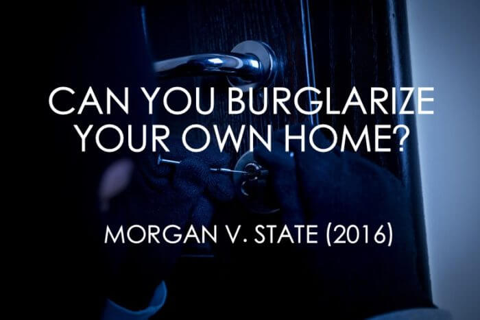 Texas Burglary Own Home