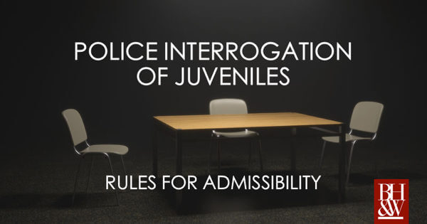 Juvenile Statements Child Police Interrogations