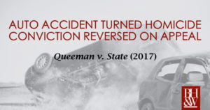 Criminally Negligent Homicide Auto Accident Texas Queeman