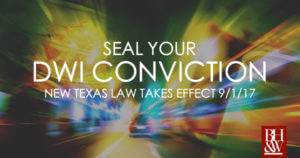Seal Texas DWI Non Disclosure HB 3016