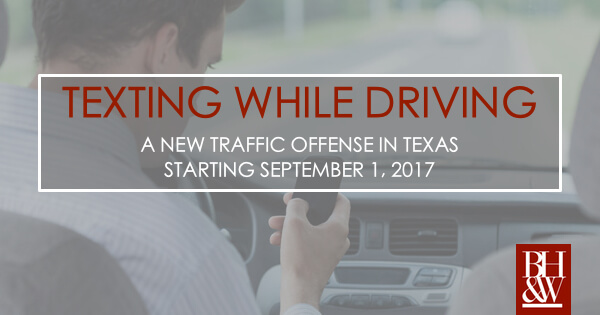 Texting While Driving Law Texas