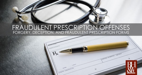 Fraudulent Prescription Forms Texas