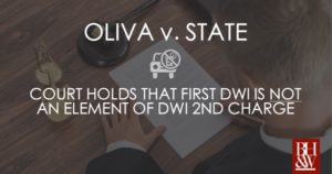 Oliva Overturned DWI 2nd Elements
