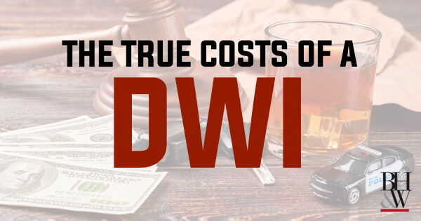 DWI Costs Texas