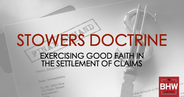 Texas Stowers Doctrine Insurance Settlement