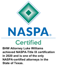 NASPA Certified Title IX Attorney Luke Williams