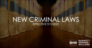 New Criminal Laws 2021