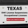 Texas DWI License Suspensions and Occupational Driver’s Licenses - What Texas drivers need to know about DWI license suspensions, ALR hearings, and obtaining an ODL after a DWI arrest.