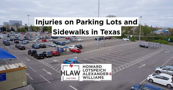 Texas parking lot and sidewalk injury — premises liability law explained