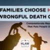 Silhouette of one person helping another climb a cliff at sunrise, symbolizing HLAW’s compassionate support for families in wrongful death cases.