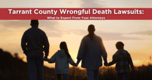 Silhouette of a family holding hands at sunset, representing families seeking legal guidance after a wrongful death in Tarrant County, Texas.